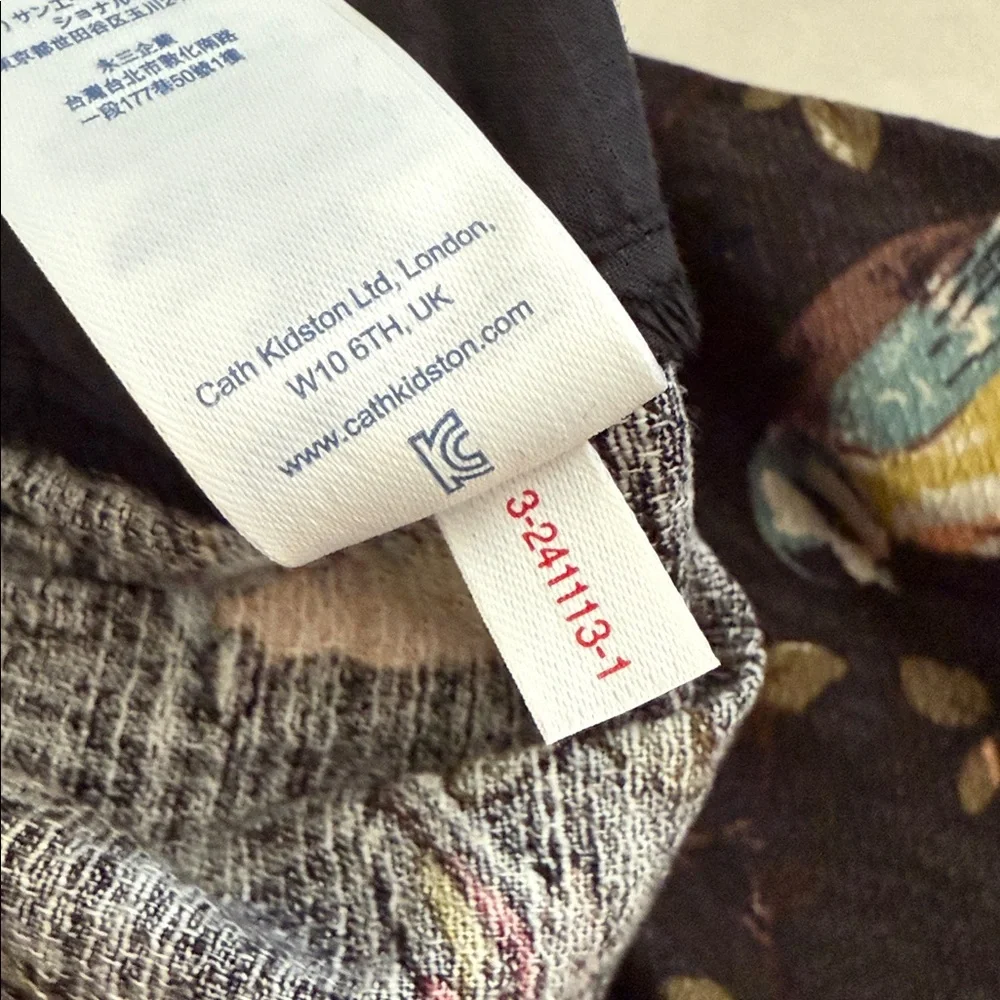 Cath Kidston London | Garden Bird Print Cotton Pull On Skirt Pockets (M 6-8) - Picture 7 of 13